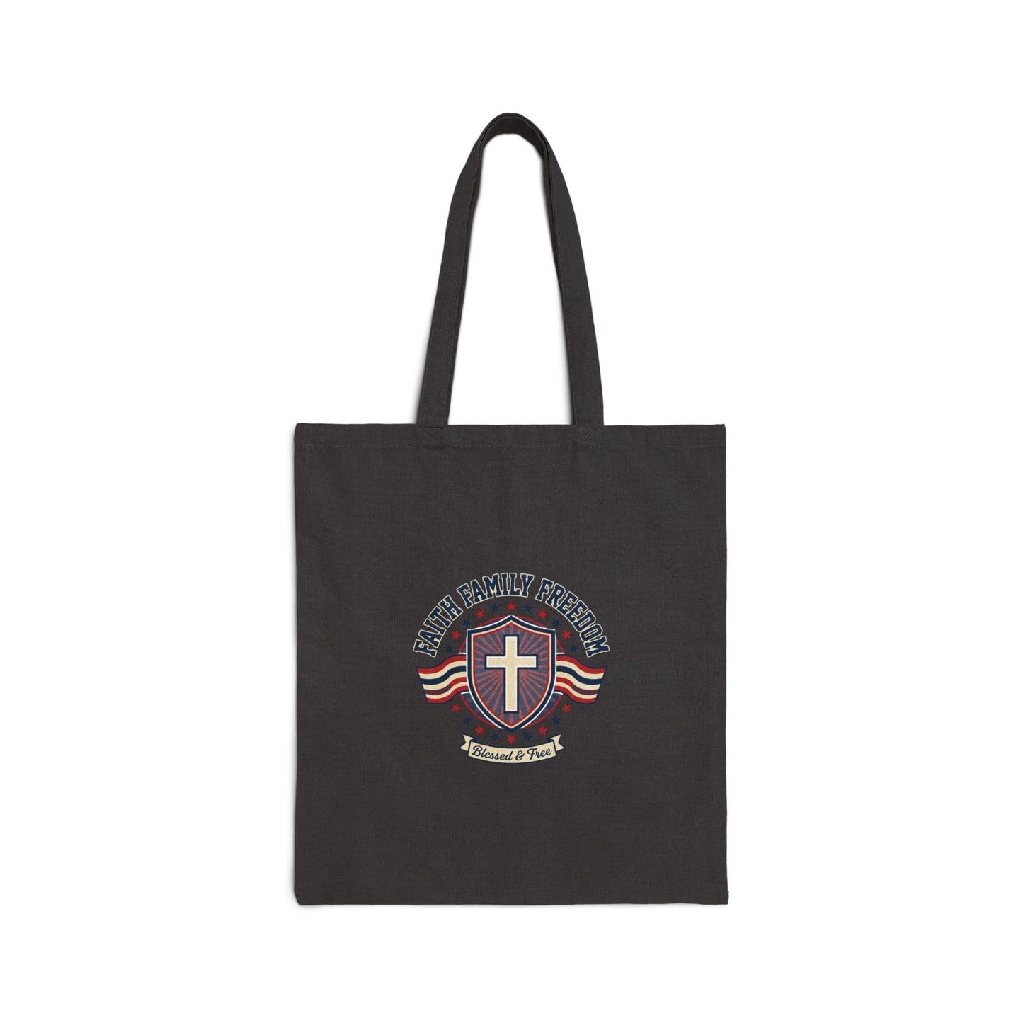 Faith Family Freedom Tote | patriotic, faith-based, vintage Americana