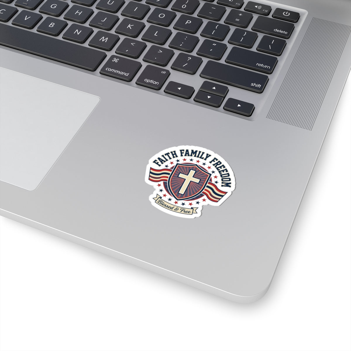 Faith Family Freedom Sticker | Faith-based Patriotic, Vintage Americana