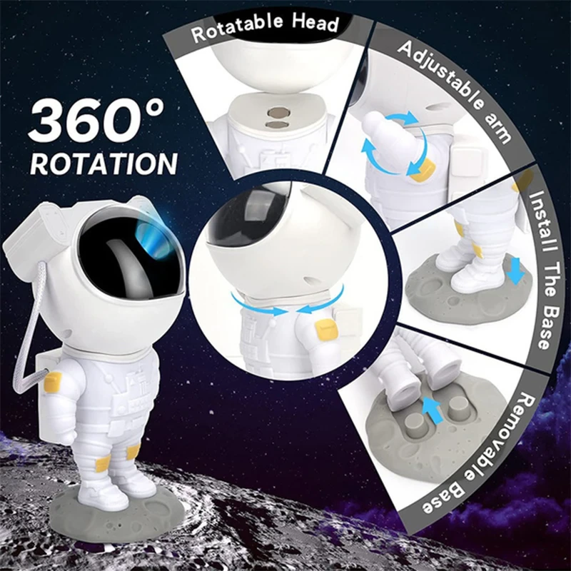 Galaxy Astronaut Star Projector™ – Transform Your Room Into a Cosmic Escape