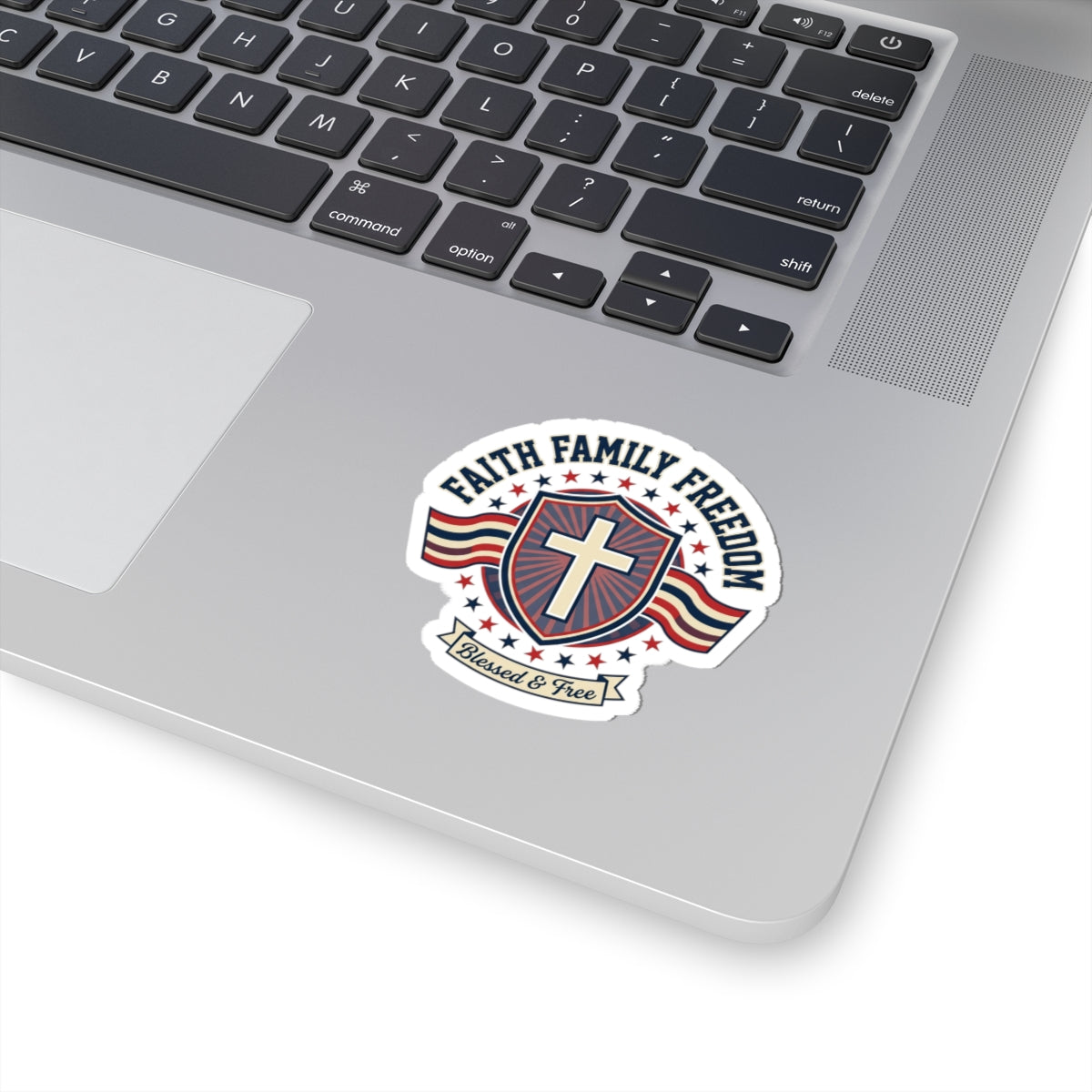 Faith Family Freedom Sticker | Faith-based Patriotic, Vintage Americana