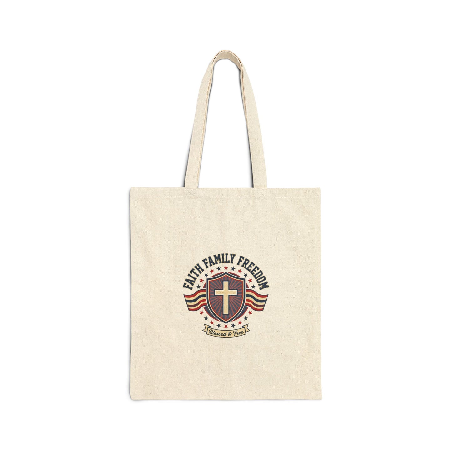 Faith Family Freedom Tote | patriotic, faith-based, vintage Americana