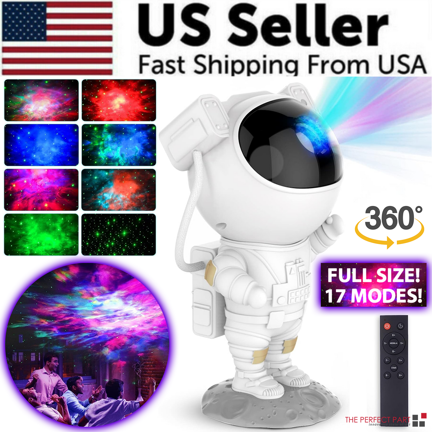 Galaxy Astronaut Star Projector™ – Transform Your Room Into a Cosmic Escape