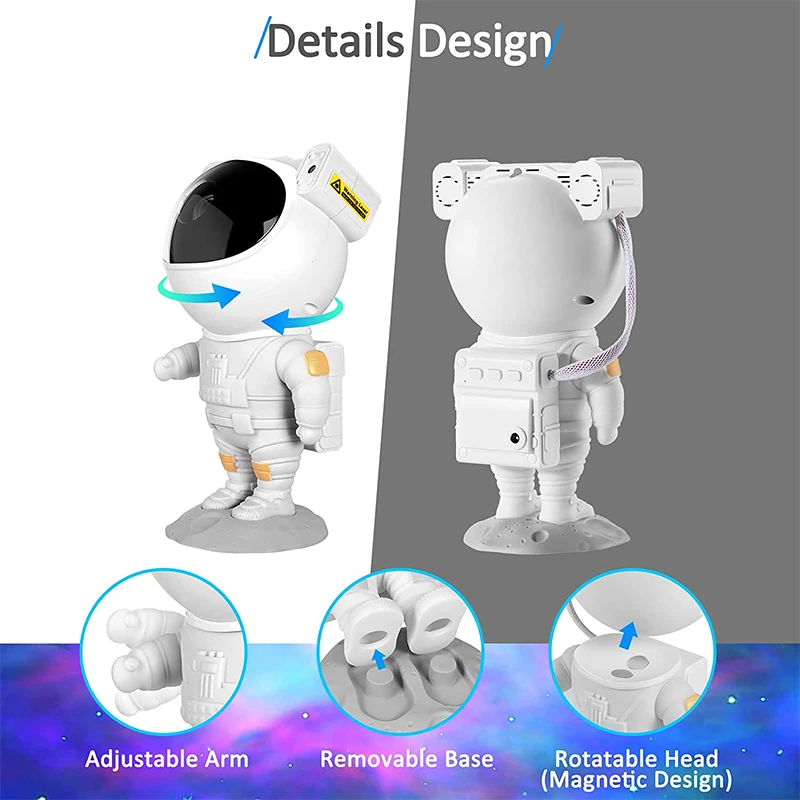 Galaxy Astronaut Star Projector™ – Transform Your Room Into a Cosmic Escape