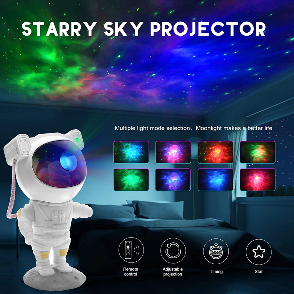 Galaxy Astronaut Star Projector™ – Transform Your Room Into a Cosmic Escape